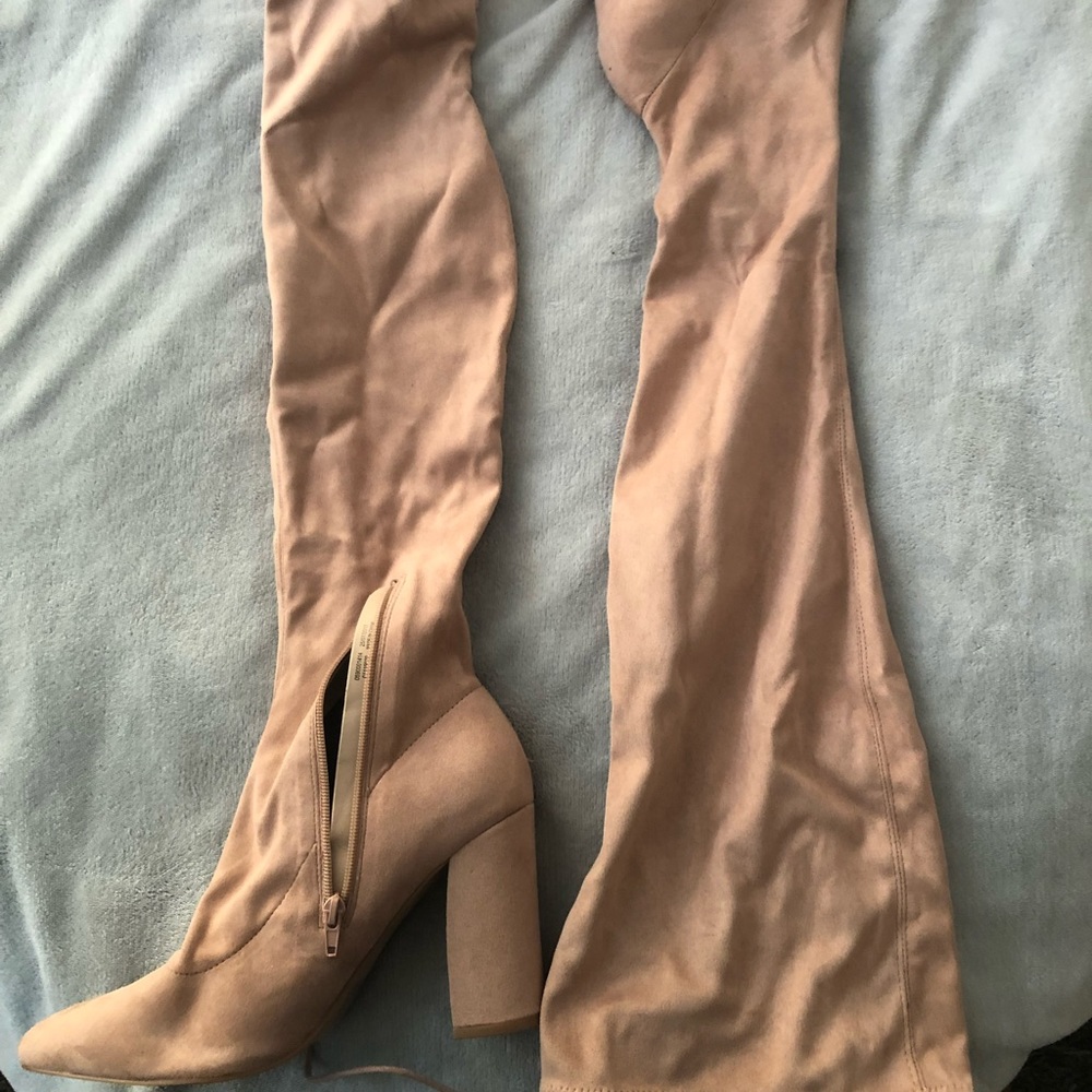 ASOS Wide Width Knee Length Self Tie Boots
